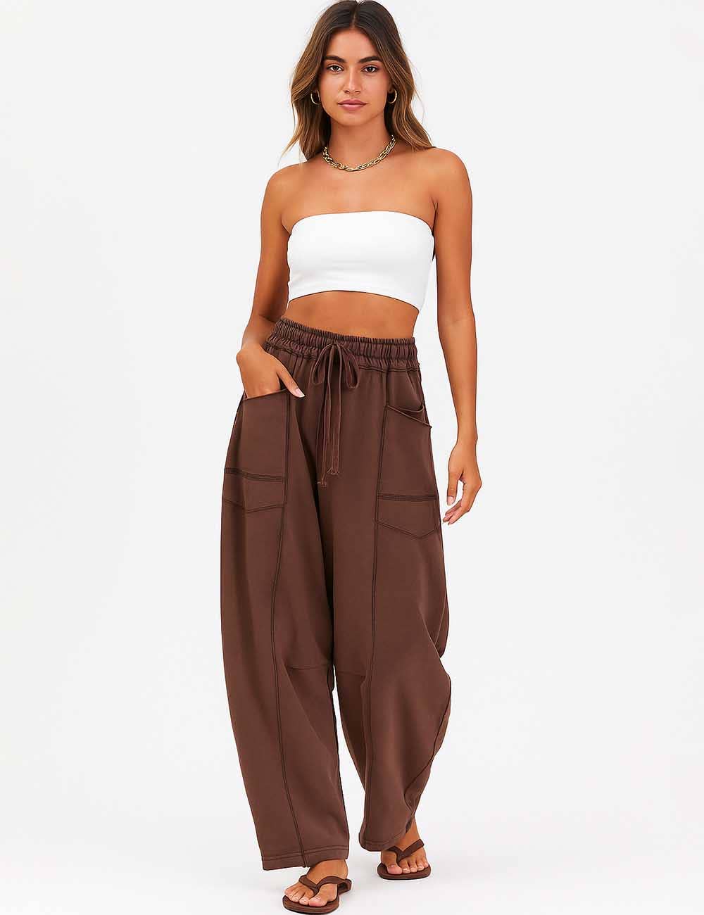 Coffee Break Barrel Pants