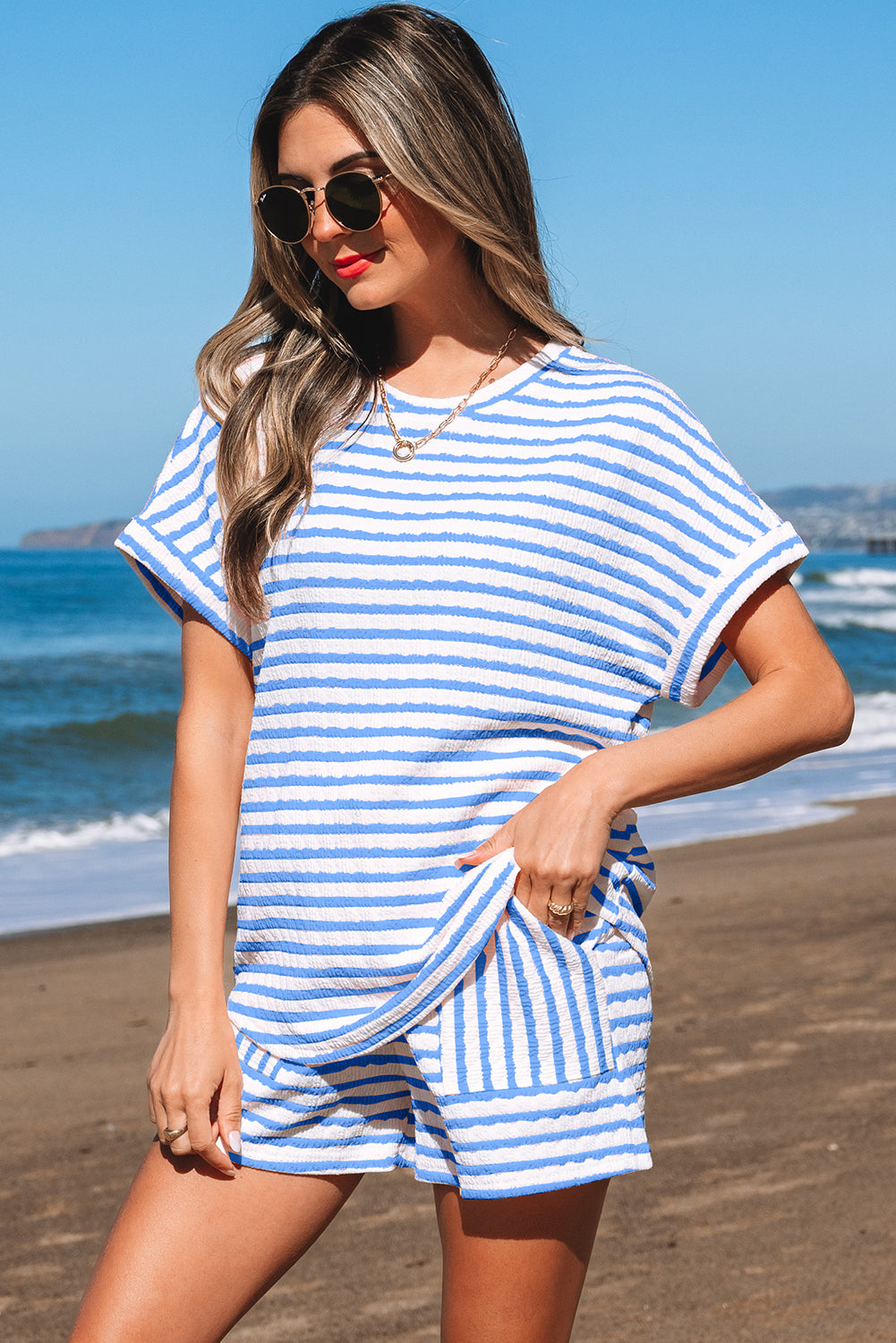 Blue Skies Stripe Set