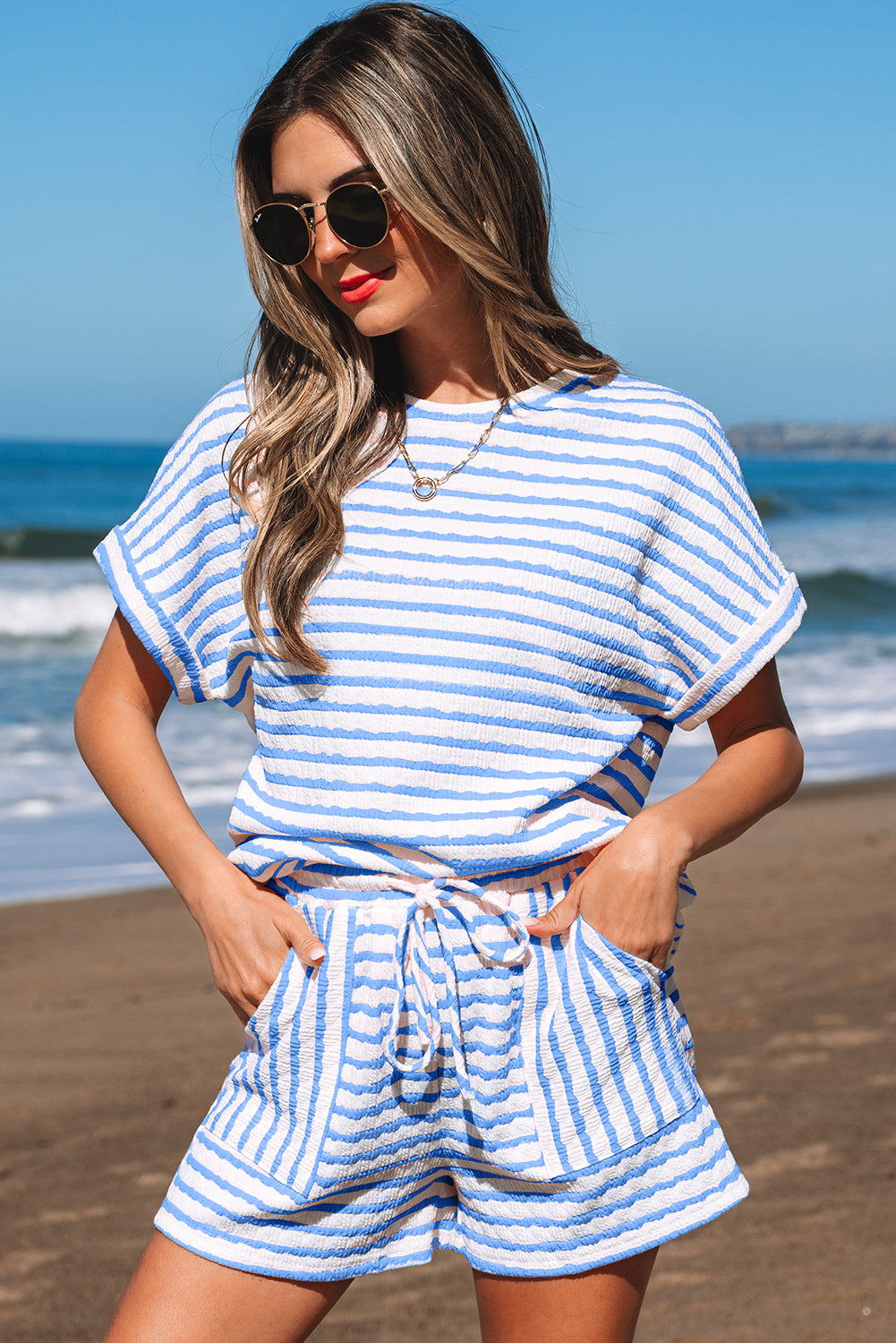 Blue Skies Stripe Set